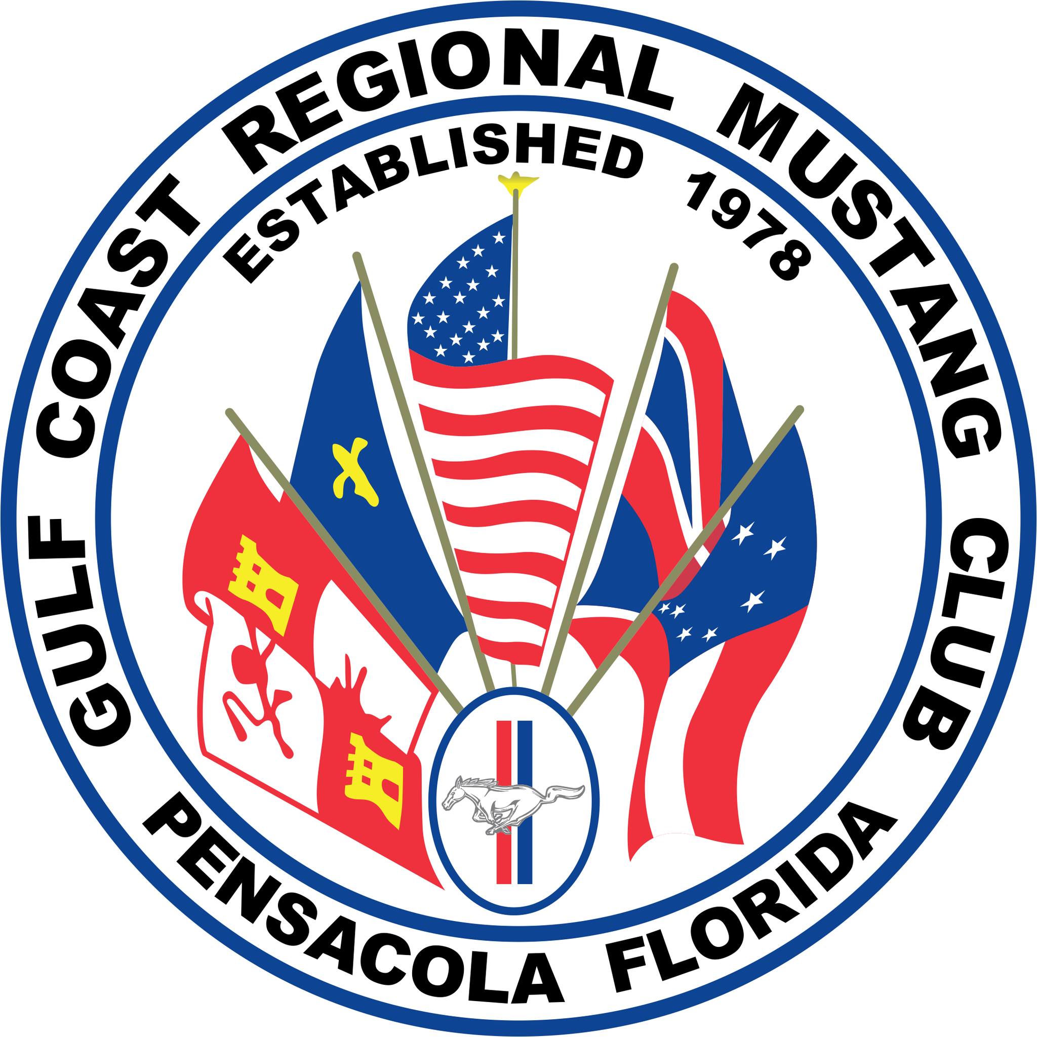 logo gulf coast reg mustang club