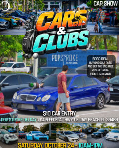 car show in delray beach florida on october 24