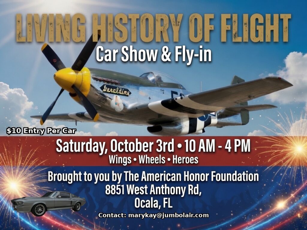 car show in ocala florida on October 3