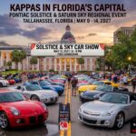 pontiac sky solice car show in Tallahassee florida on may 13
