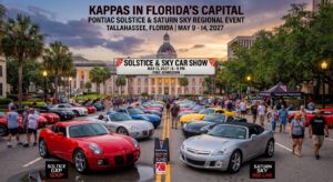 pontiac sky solice car show in Tallahassee florida on may 13