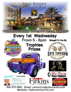 car show in lakewood ranch flroida on wednesdays