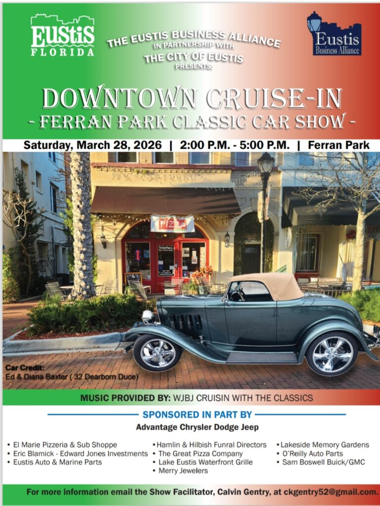 car show in eustis florida on March 28