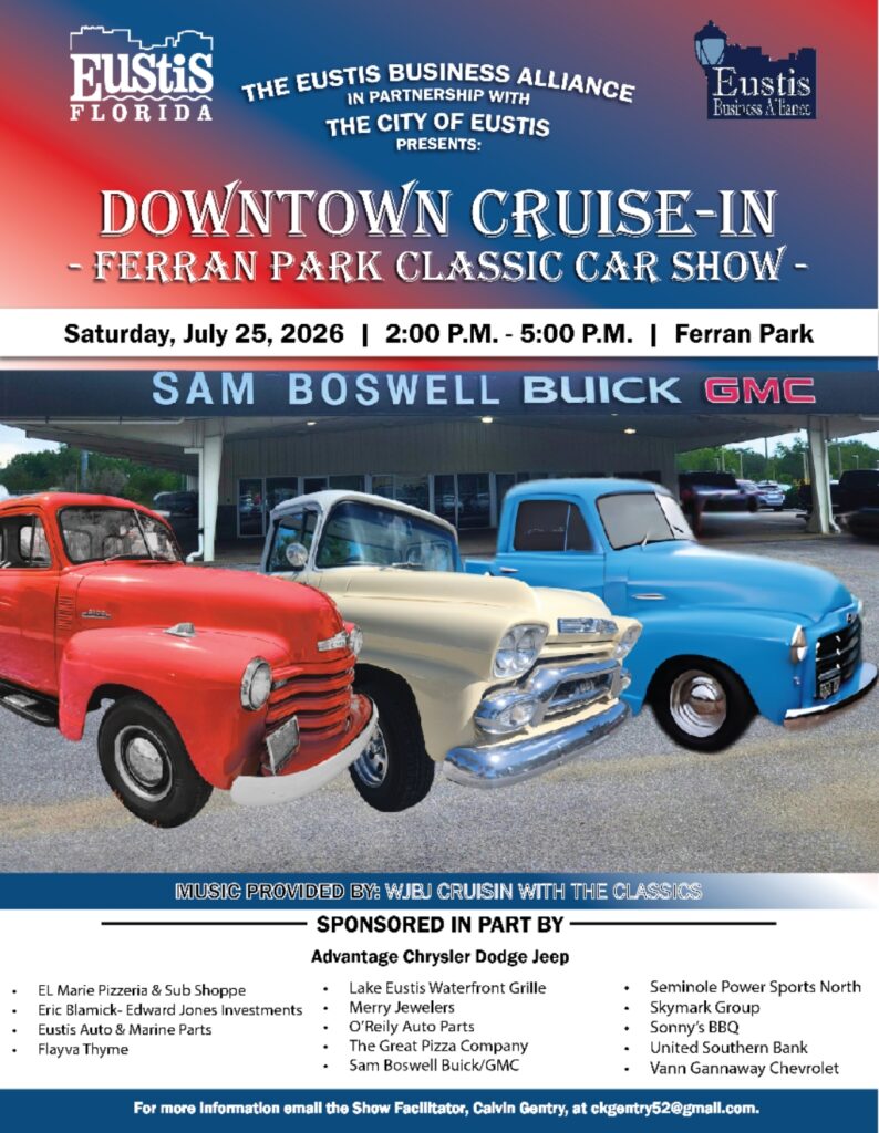car show in eustis florida on july 25