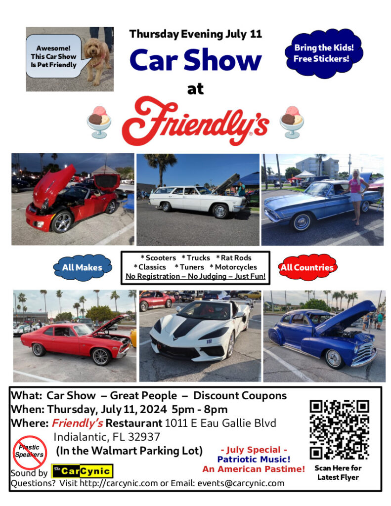 car show in melbourne florida on july 11