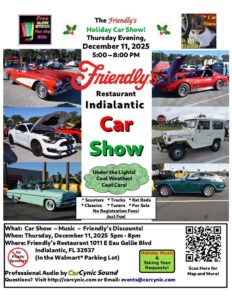 car show in indianlantic florida on december 11