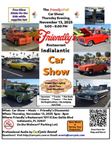 car show in indianlantic florida on november 13