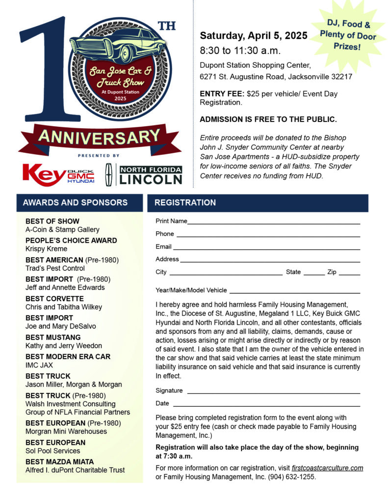 car show in jacksonville florida on april 5