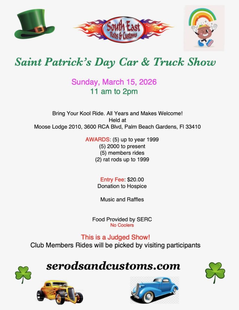 car show in palm beach gardens florida on march 15