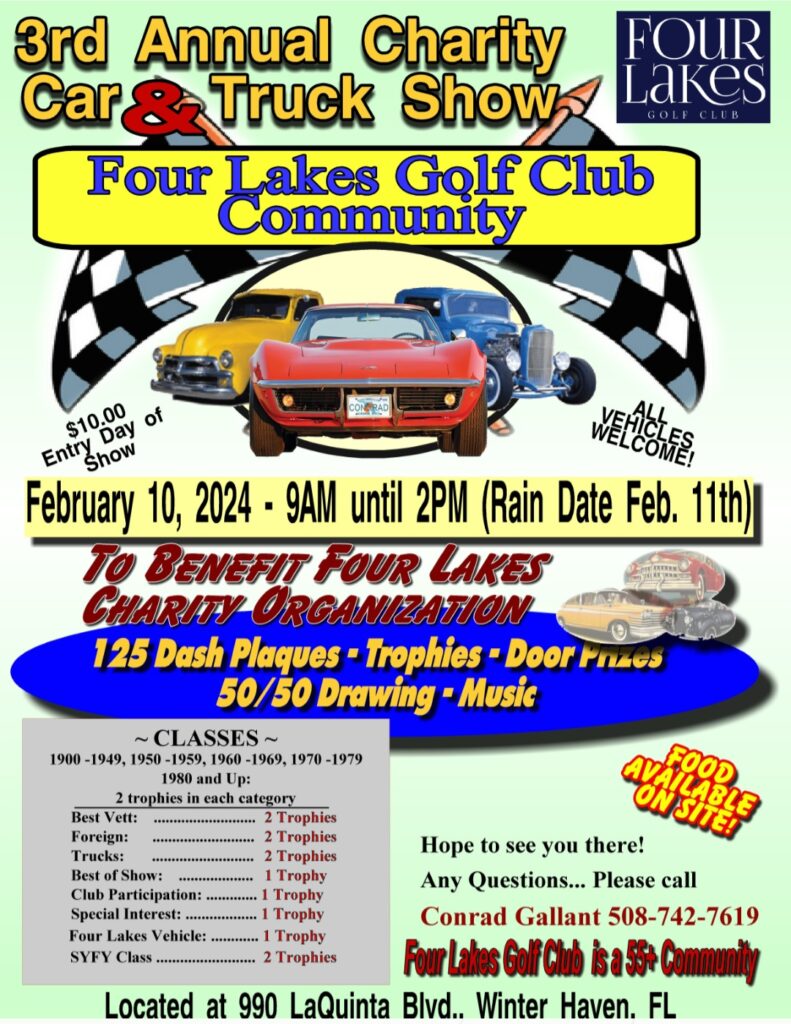 car show in winter haven florida on february 10