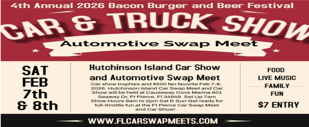 car show swap meet in fort pierce florida on february 7 8