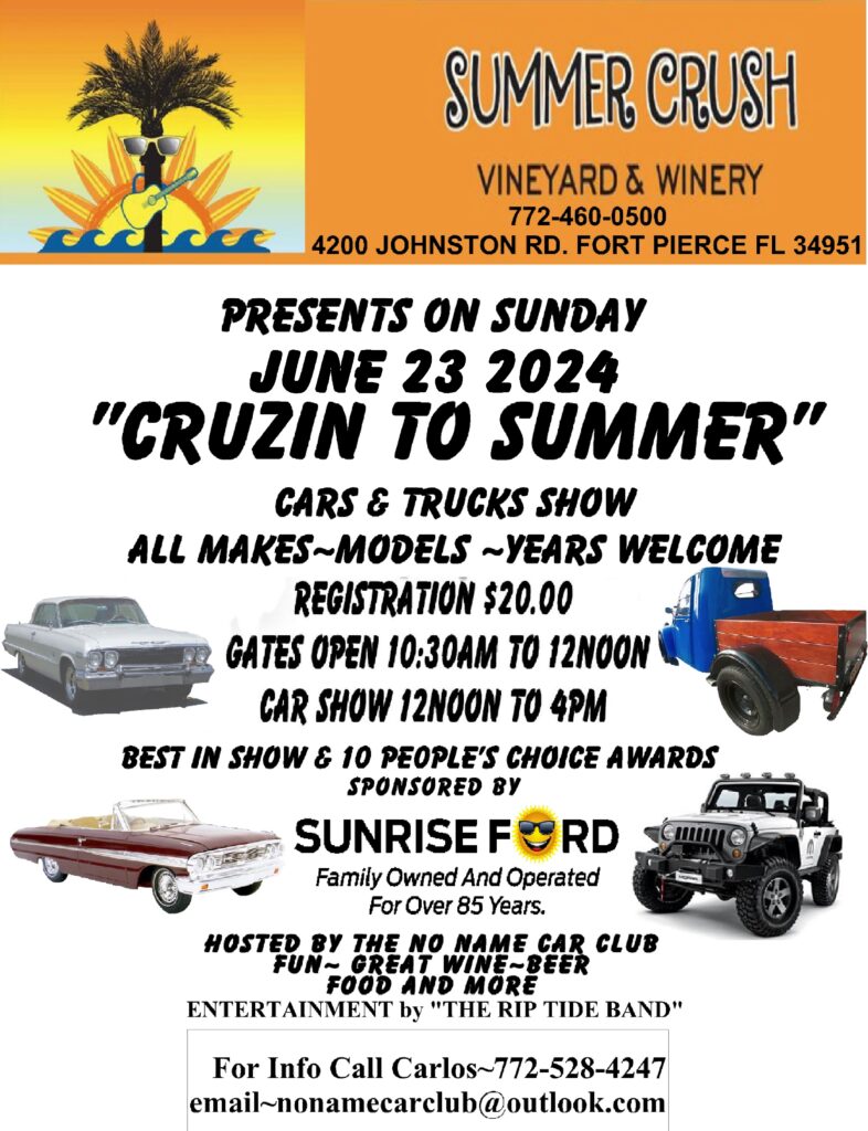 car show in fort pierce florida on june 23