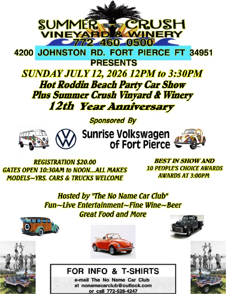 car show in fort pierce florida on july 12