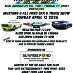 Ford Mustang car show in Fort Pierce FLoirda on April 12