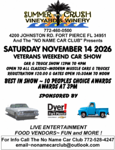 car show in fort pierce florida on november 14