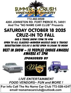 car show in fort pierce florida on october 18