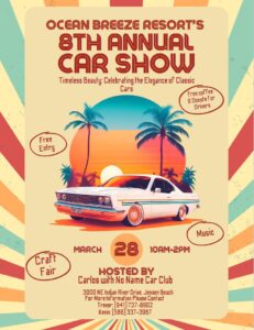 car show in jensen beach florida on march 28