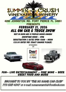 car show in fort pierce florida on february 21