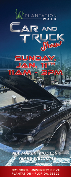 car show in plantation florida on december 14