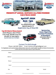 car show in davenport florida on april 6