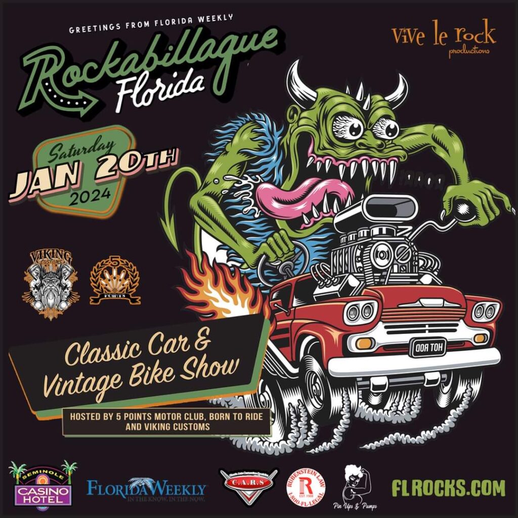 4th Annual Rockabillaque 2024 FLA Car Shows