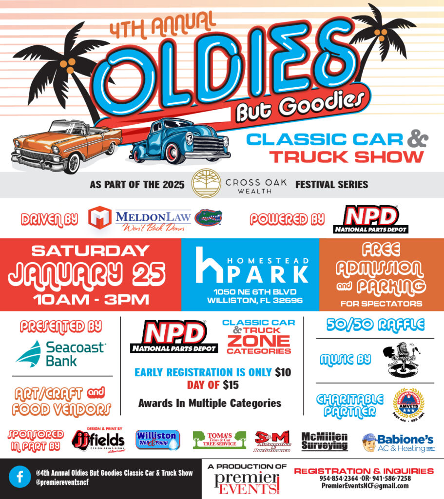 car show in williston florida on february 25