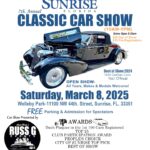 car show in sunrise florida on march 8