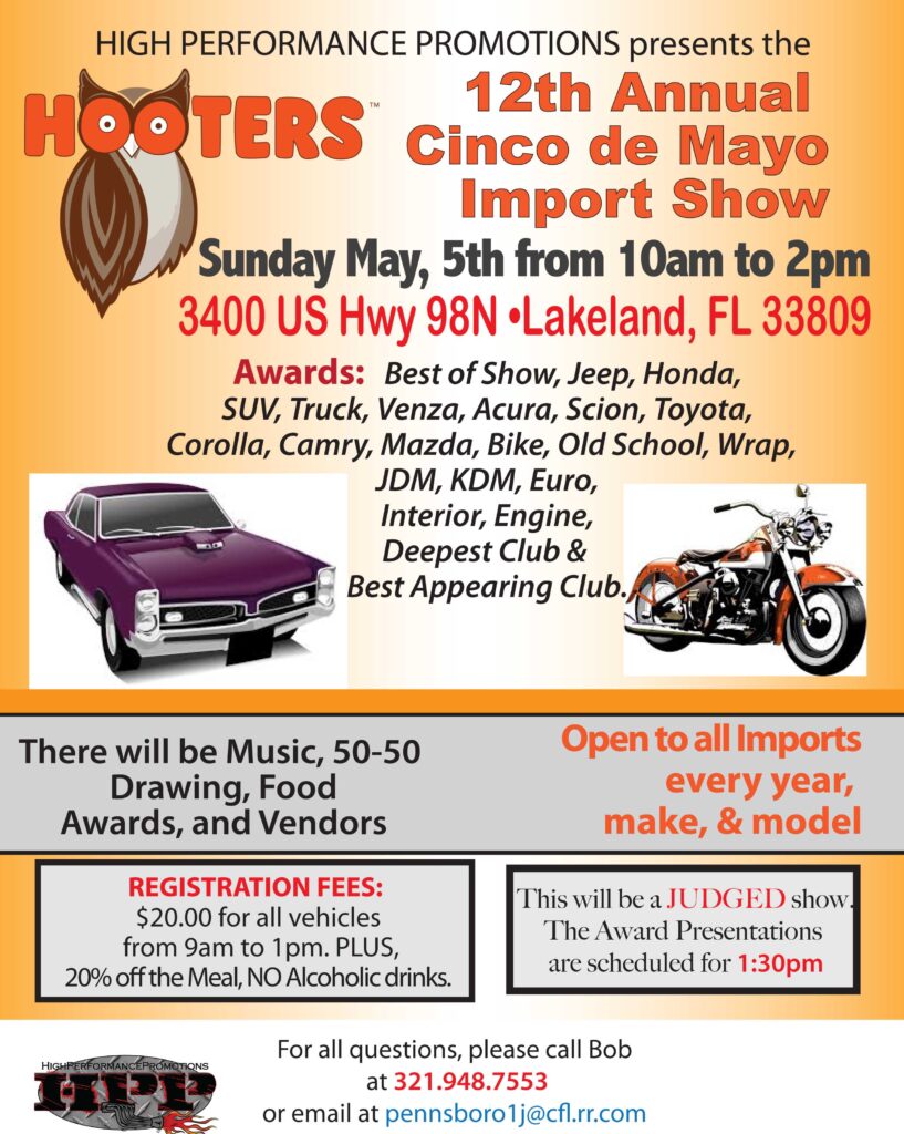 car show in lakeland florida on may 5
