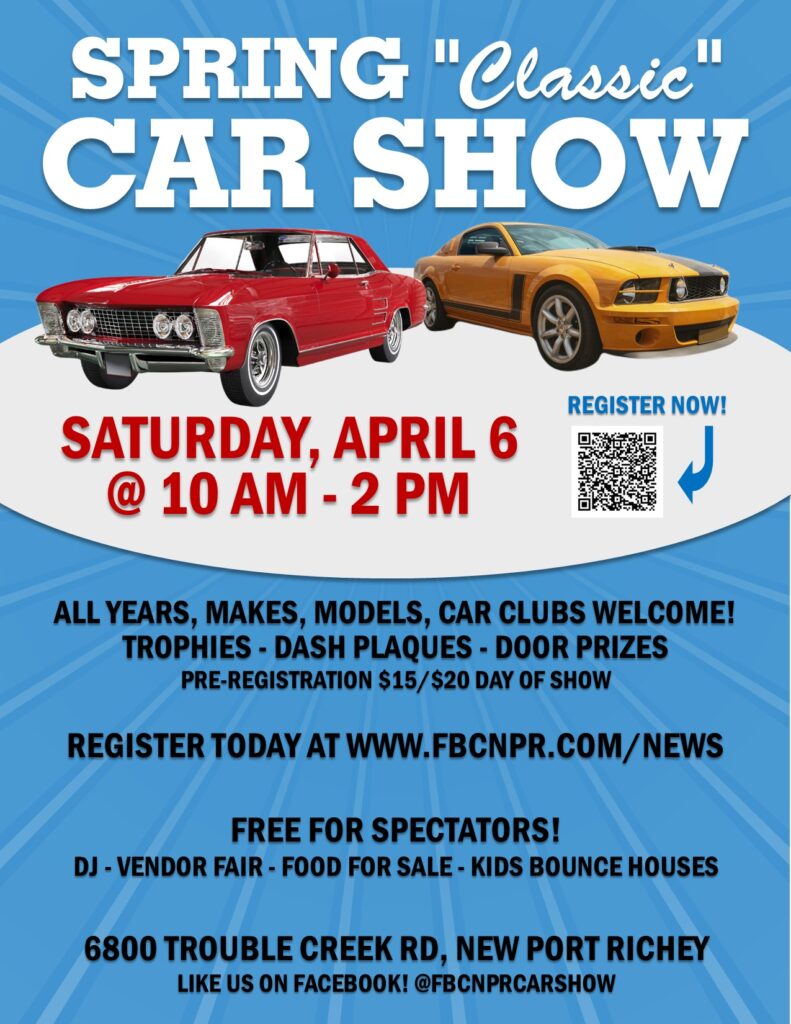 car show in new port richey florida on april 6