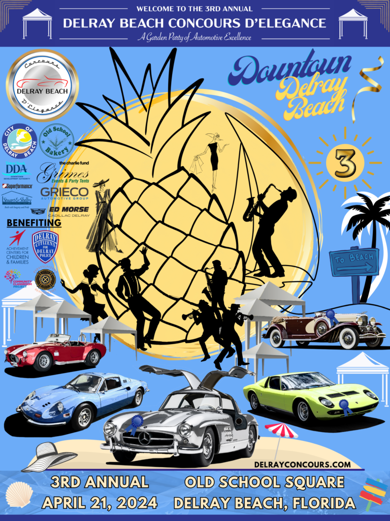 car show in delray beach florida on april 21