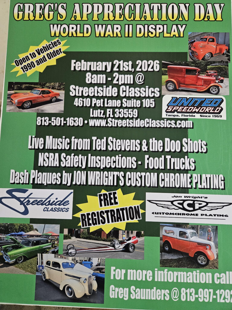 car show in lutz florida on february 21