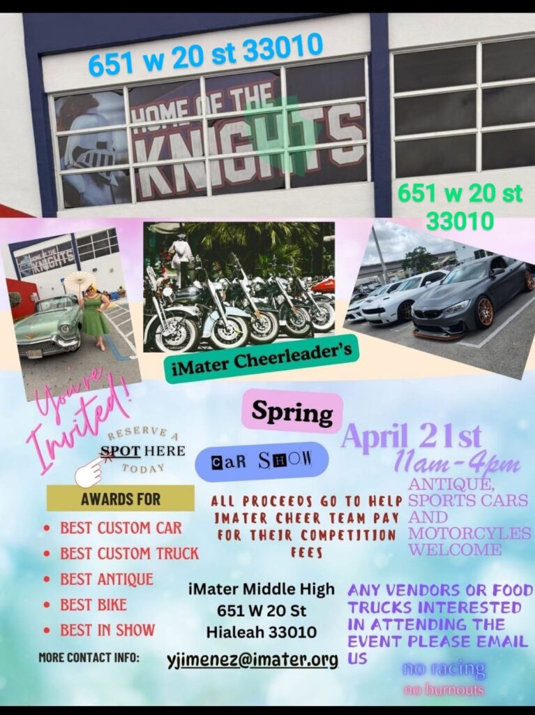 car show in Hialeah florida on april 21