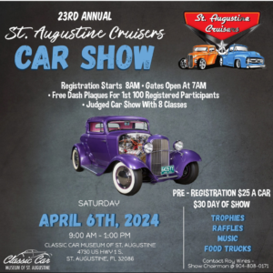 car show in st augustine florida on april 6