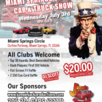 car show in miami springs florida on july 3