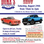 car show in winter haven florida on august 24