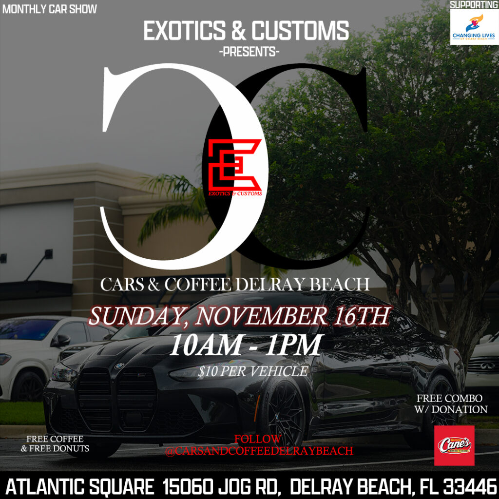 car show in boca Raton florida on november 16