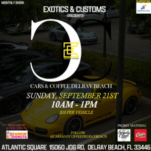 car show in boca Raton florida on september 21