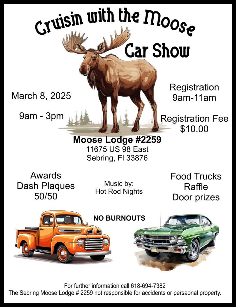 car show in sebring florida on march 8