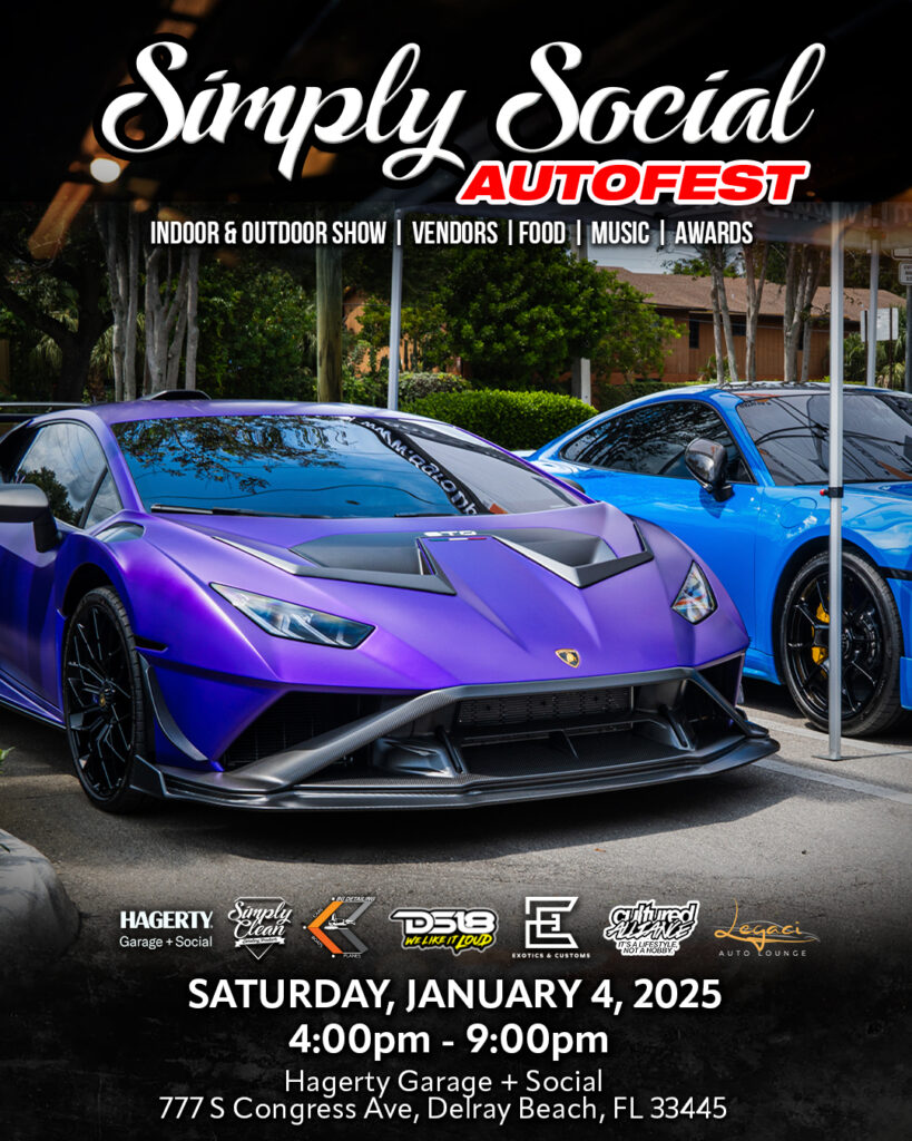 car show in delray beach florida on january 4