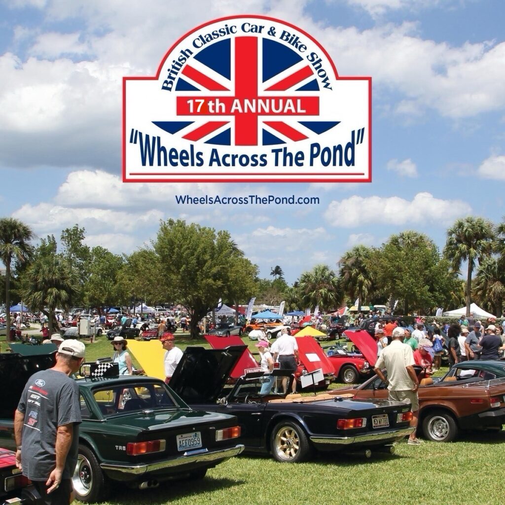 british car show in jupiter florida on april 19