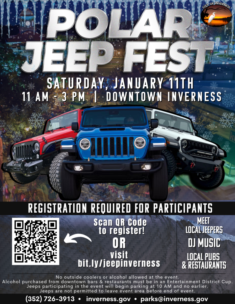 jeep show in inverness florida on january 11