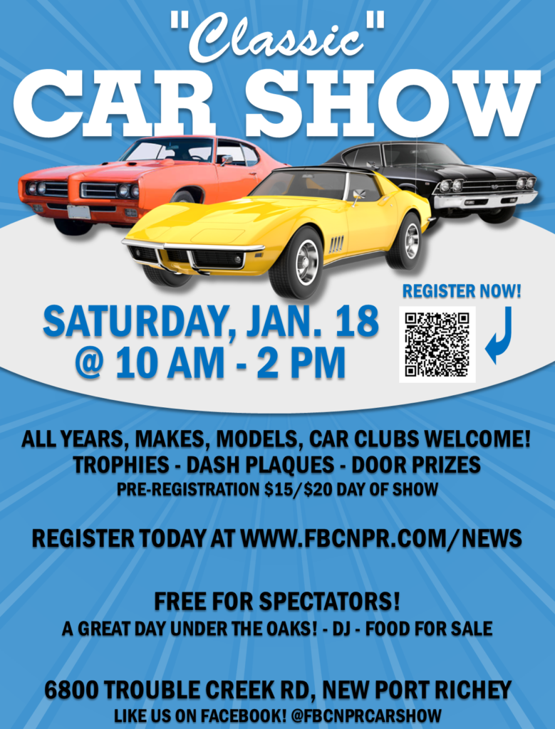 car show in new port richey florida on january 18