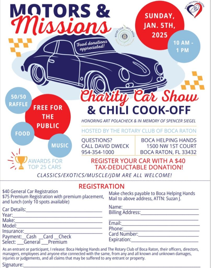 Motors and Missions Car Show & Chili Cookoff FLA Car Shows