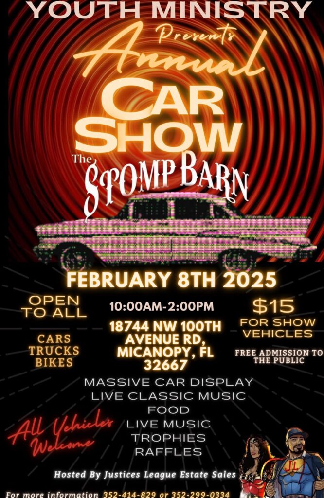 car show in micanopy florida on february 8