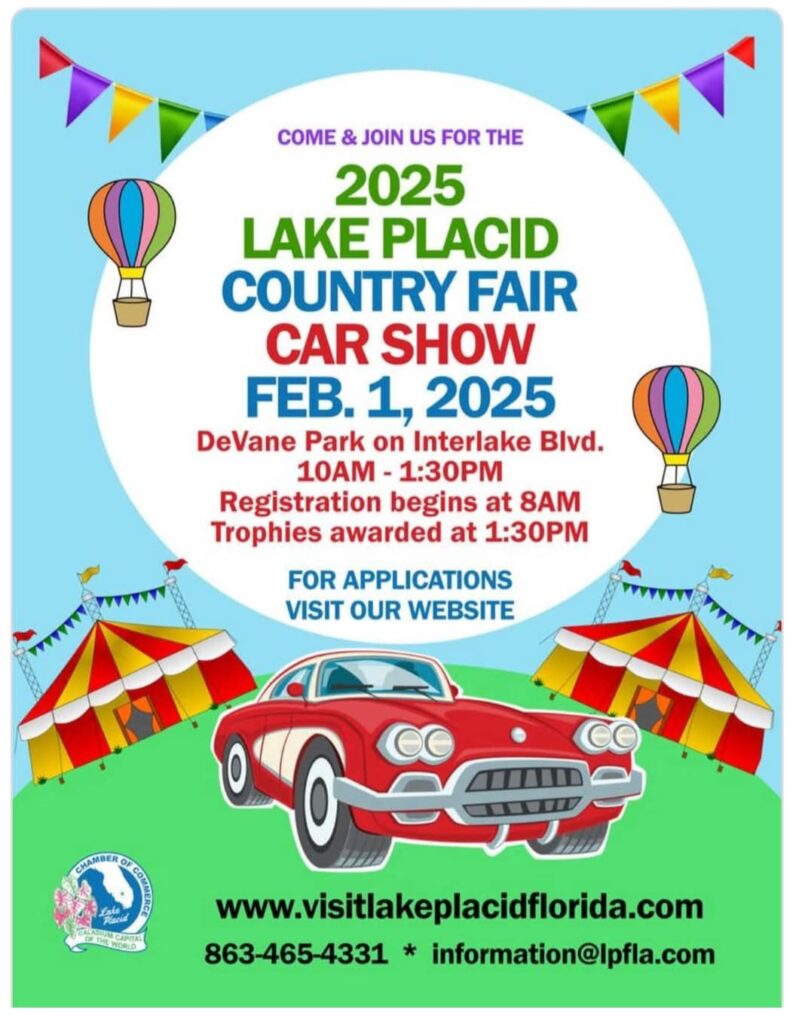 car show in lake placid florida on february 1