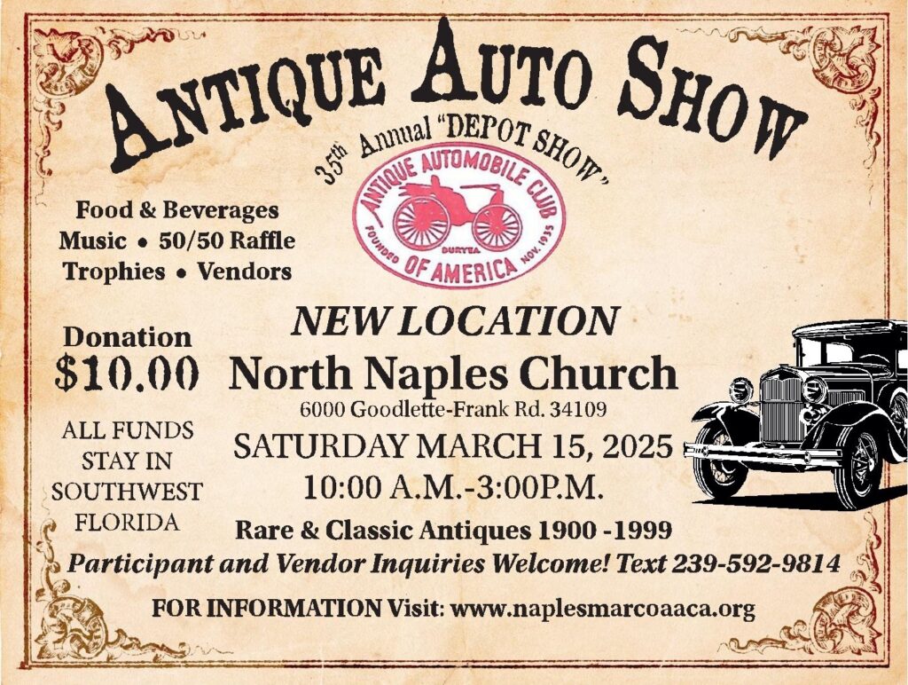 car show in naples florida on march 15