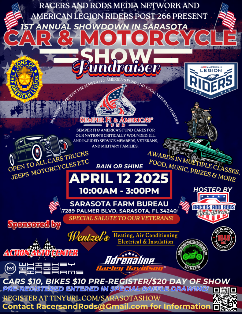 car show in sarasota flroida on april 12