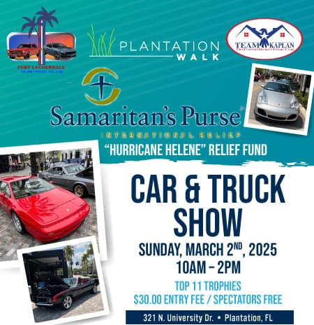 car show in plantation florida on march 2