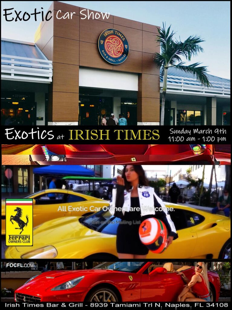 car show in naples florida on march 9