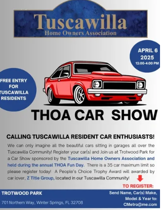 car show in winter springs florida on april 6